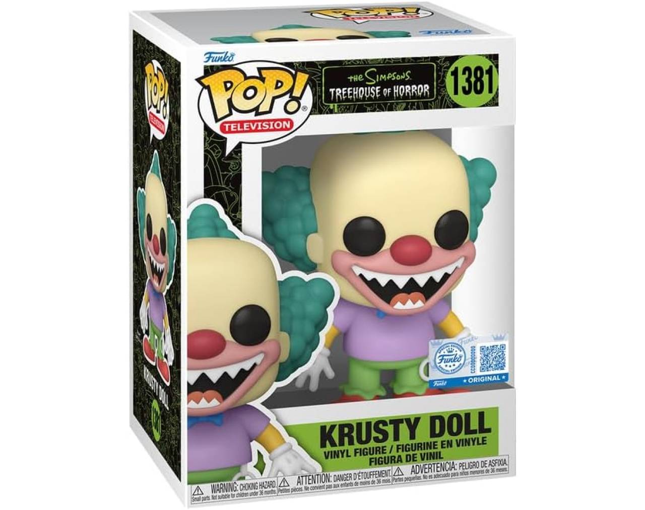 Krusty Doll - Los Simpsons, Treehouse of Horror Pop! Vinyl
