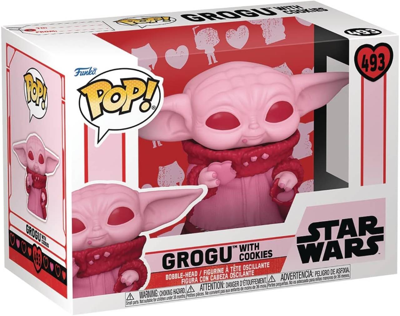 Grogu with cookies [Baby Yoda] - Star Wars: edición San Valentín Pop! Vinyl