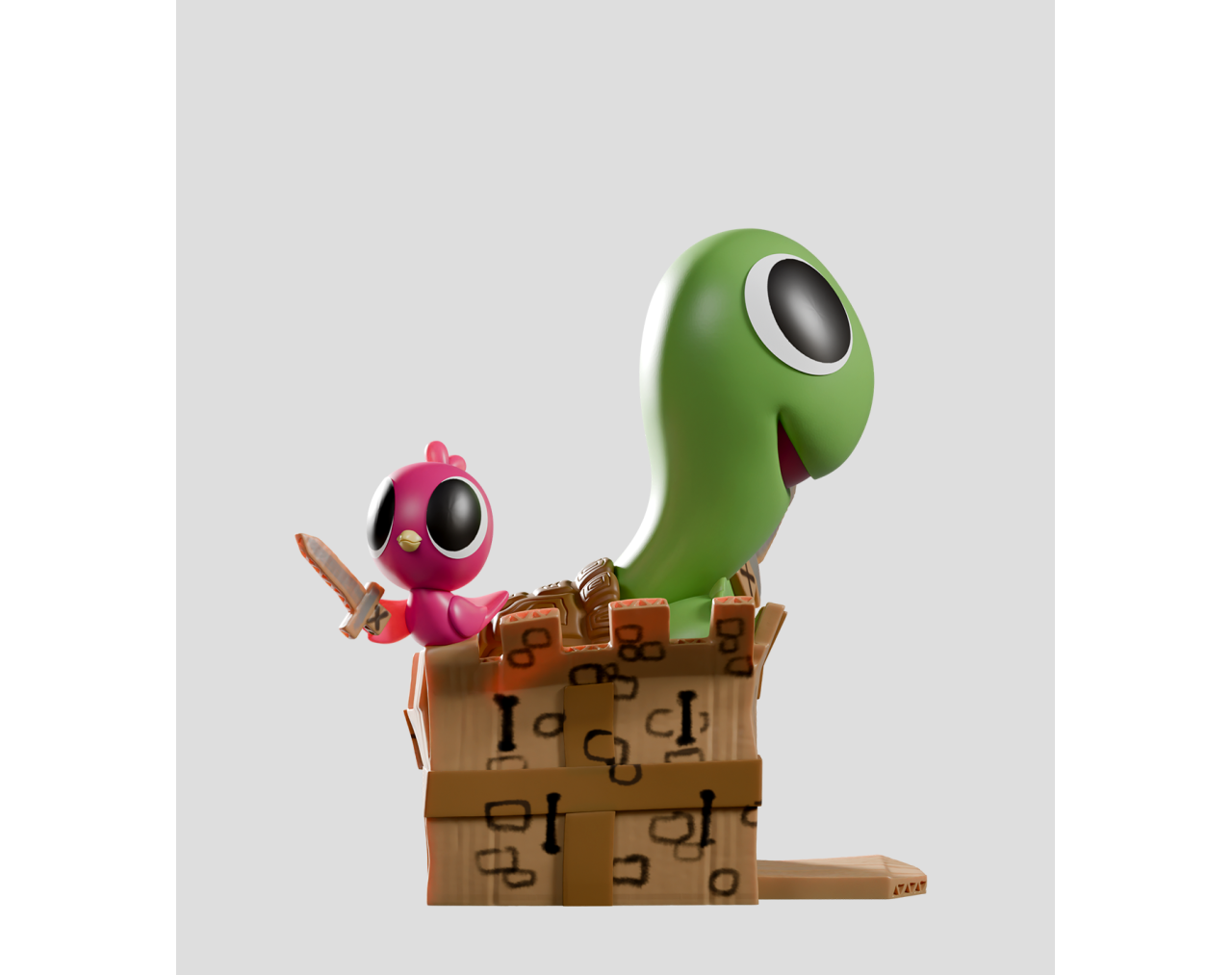 Box Turtle & Bird Blind Box (Cajita sorpresa) - Kaleidos Creative