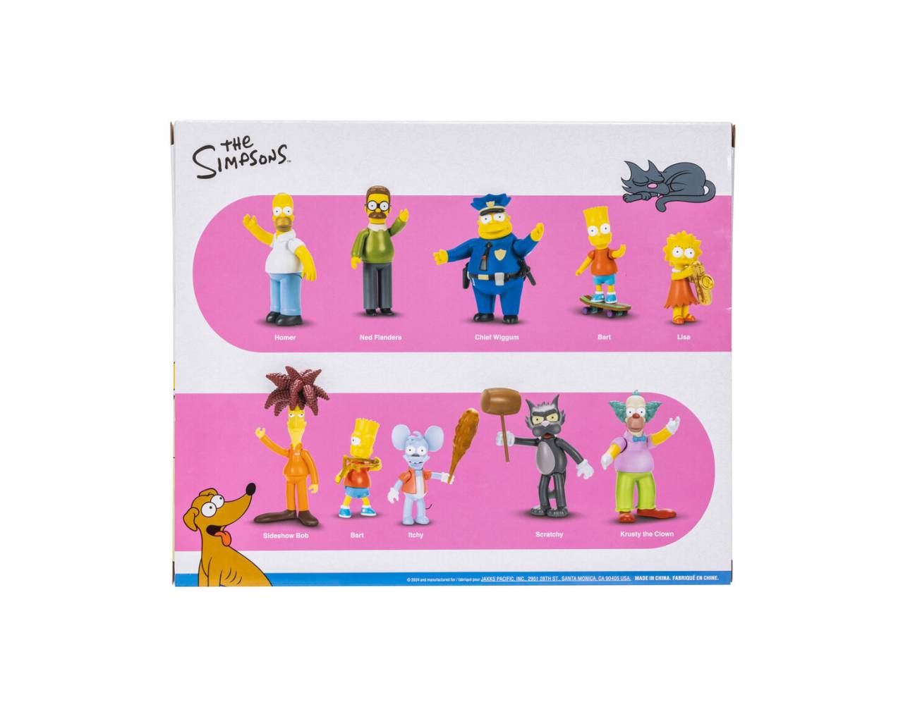 Jakks Pacific The Simpsons, Set de Figuras Coleccionables Springfield City Multipack