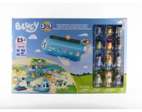 MEGA SET JUEGO BLUEY AVION 3 EN 1/ 12 FIGURAS/ 30 ACCESORIOS